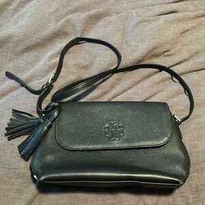 Black leather Tory Burch McGraw Crossbody